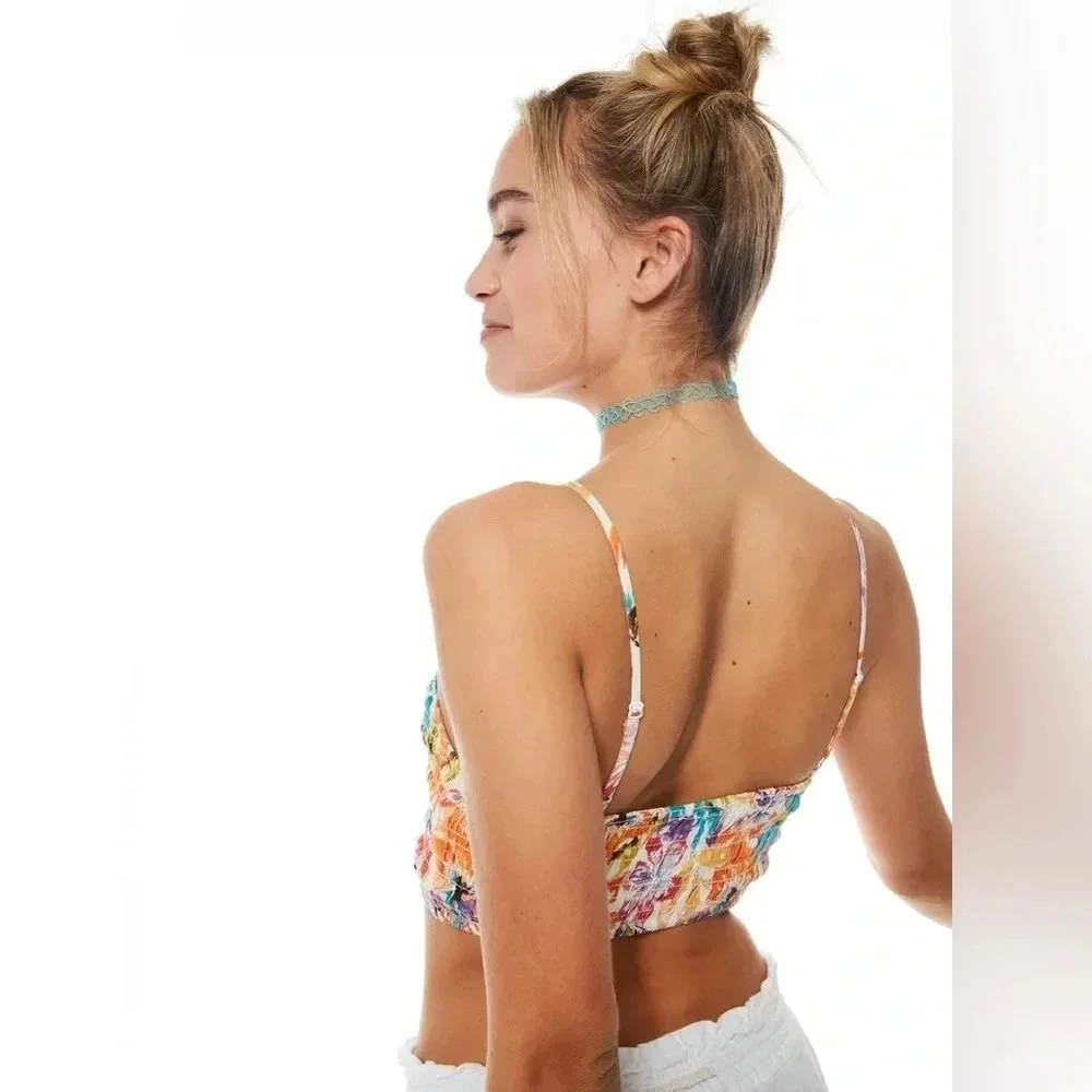 Roxy Live Free Strappy Tank SNOW WHITE PUALANI COMBO M L - Picture 6 of 11